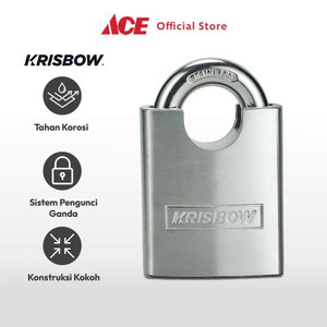 Ace - Krisbow 6 Cm Gembok Stainless Steel Shackle Protect