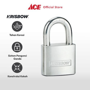 Ace - Krisbow 4 Cm Gembok Stainless Steel - Silver