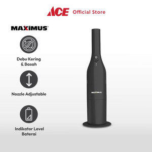 Ace - Maximus Penghisap Debu Basah & Kering Cordless - Hitam