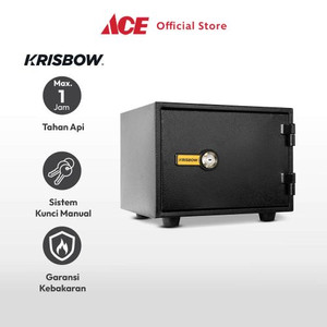 Ace - Krisbow 42x35x30 Cm Brankas Tahan Api Yb300ak - Hitam