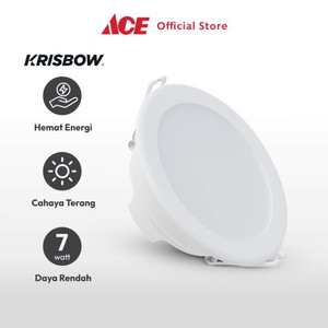 Ace - Krisbow Set 3 Pcs Runden Lampu Downlight Led 7 Watt 6500k 3pk