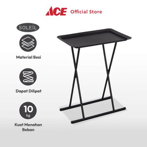 Ace - Soleil Thea Meja Teras Dengan Tray - Hitam