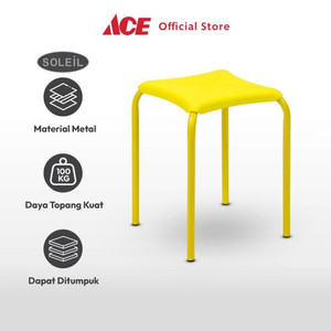 Ace - Soleil Bangku Metal Diamond - Kuning