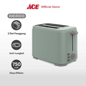 Ace - Memoo Toaster 2 Slice 800 Watt - Hijau