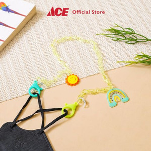 Ace - Ataru Tali Masker Clear Chain Sun Flower - Hijau