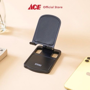 Ace - Ataru Phone Stand Lipat Retractable - Hitam