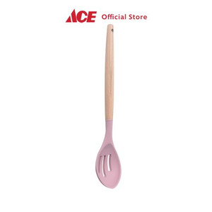 Ace - Ataru Sendok Masak Silikon Slotted - Pink Dusty