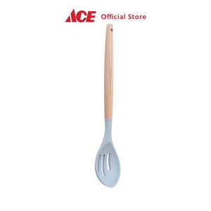 Ace - Ataru Sendok Masak Silikon Slotted - Biru Dusty