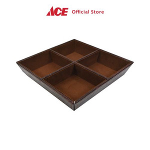 Ace - Arthome Organizer Meja 21.2x21.2x4.2 Cm - Cokelat