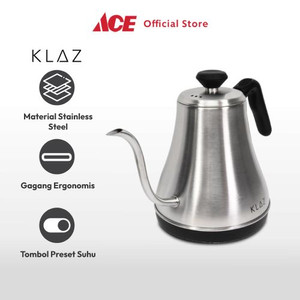 Ace - Klaz 800 Ml Teko Listrik Gooseneck Digital 1000 Watt