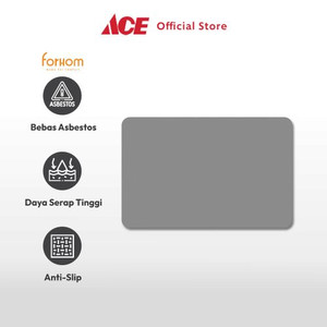 Ace - Forhom 60x40 Cm Keset Kamar Mandi Diatomite Hard Solid - Abu-Abu