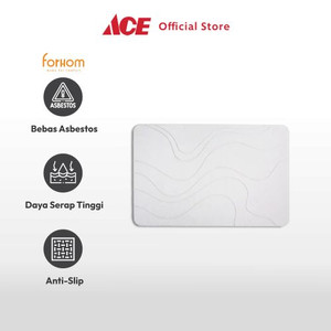 Ace - Forhom 60x40 Cm Keset Kamar Mandi Diatomite Hard Engraved - Krem