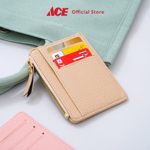 Ace - Ataru Dompet Kartu Dengan Zipper Pu - Krem