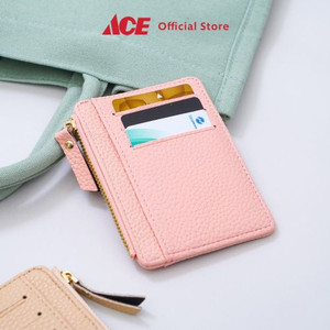 Ace - Ataru Dompet Kartu Dengan Zipper Pu - Pink