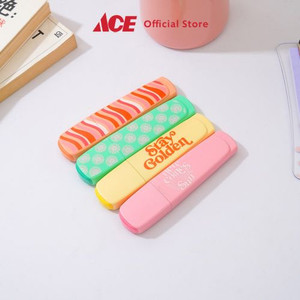 Ace - Ataru Set 4 Pcs Spidol Highlighter Warna