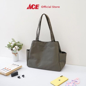 Ace - Ataru Tote Bag Canvas Extendable - Hijau Tua