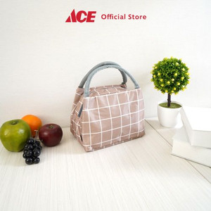 Ace - Ataru Tas Bekal Thermal Checkered - Krem Beige