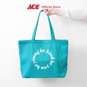 Ace Ataru Tote Bag Wide Quotes - Hijau Teal