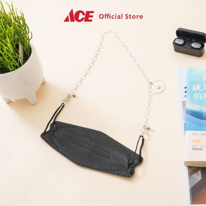 Ace - Ataru Tali Masker Rantai Charm - Putih