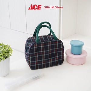 Ace - Ataru Tas Bekal Thermal Plaid - Hijau Tua