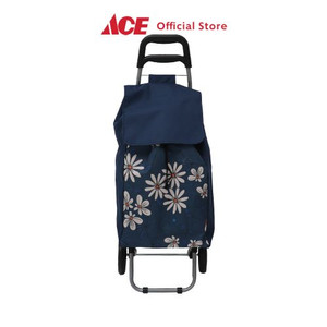 Ace - Passport Troli Belanja Lipat 2 Roda Daisy - Biru Navy