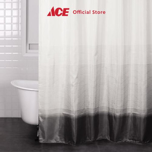 Ace - Forhom 180x200 Cm Tirai Kamar Mandi Dengan Hooks - Abu-Abu