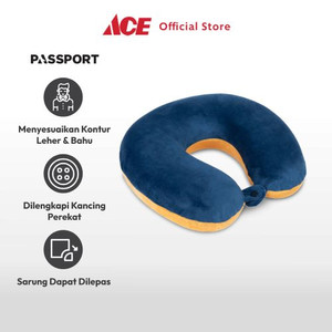 Ace - Passport Bantal Leher Deep Sea - Biru Tua