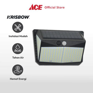 Ace - Krisbow Zura Lampu Dinding Outdoor Solar 2.5 Watt 3000k