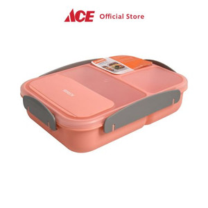 Ace - Kris 1.7 Ltr Kotak Makan Dengan Sendok & Garpu - Pink Muda