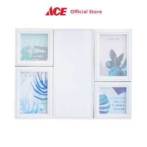 Ace - Arthome Set 4 Pcs Bingkai Foto Dengan Whiteboard Nature - Putih