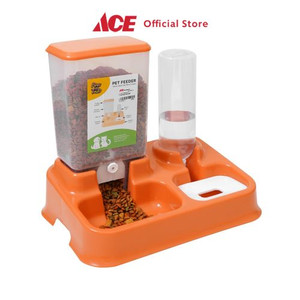 Ace - Paws N Tail Dispenser Makanan 2 In 1 - Kuning Mustard