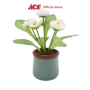 Ace - Arthome 15.2 Cm Bunga Artifisial Pot - Putih