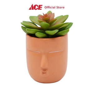 Ace - Arthome 9.5 Cm Tanaman Artifisial Succulent Dengan Pot - Hijau