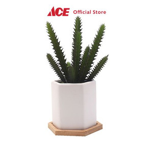 Ace - Arthome 10.2 Cm Tanaman Artifisial Sukulen Dengan Pot - Hijau