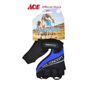 Ace - Landstro Sarung Tangan Sepeda Fun Hf 19 Ukuran M - Hitam/Biru