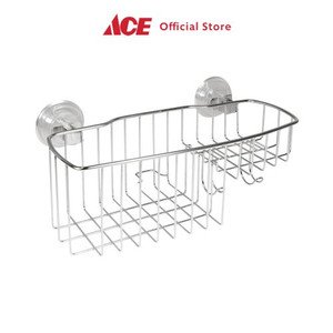 Ace - Interdesign Rak Dinding Kamar Mandi Reo Suction - Silver