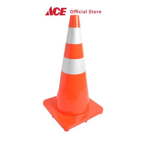 Ace - Krisbow 70 Cm Kerucut Lalu Lintas Pvc 2 Reflektor - Orange/Putih