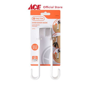 Ace - Tactix Set 2 Pcs Gantungan Pakaian Pintu Dan Lemari - Putih