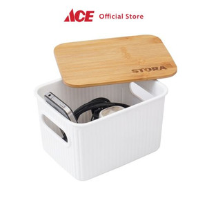 Ace - Stora 16.5X12.5X10 Cm Kotak Penyimpanan Dengan Tutup - Putih