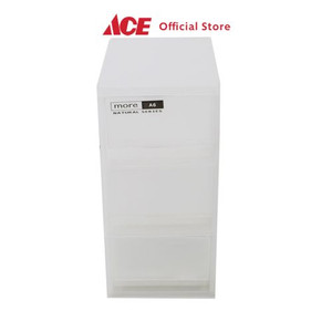 Ace - Clover Laci Penyimpanan Natural 3 Tingkat - Transparan