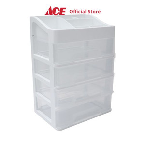 Ace - Stora Ukuran M Organizer Kosmetik 4 Tingkat - Putih