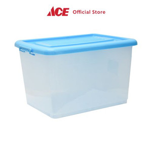 Ace - Stora 72X52X44 Cm Kotak Penyimpanan Dengan Tutup & Roda - Biru