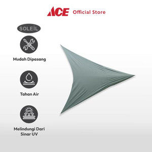 Ace - Soleil 5 Mtr Kanopi Taman Triangle - Abu-Abu Muda