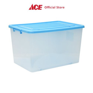 Ace - Stora 67X45X40 Cm Kotak Penyimpanan Dengan Tutup & Roda - Biru