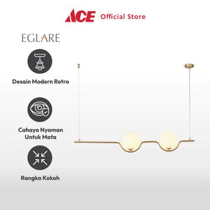 Ace - Eglare Nordic Lampu Gantung Hias 2l G9 - Gold