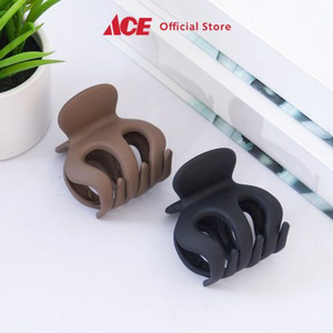 Ace - Ataru Set 2 Pcs Jepit Rambut - Hitam/Cokelat