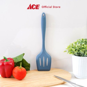 Ace - Ataru Spatula Slotted Turner Silikon - Biru