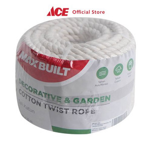 Ace - Maxb Tali Katun Untuk Dekorasi Taman 8 Mm X 15 Mtr - Putih