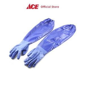 Ace - Duramit Sarung Tangan Karet Panjang Nitrile - Biru