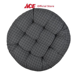 Ace - Arthome Bantal Alas Duduk Checker - Abu-Abu Tua